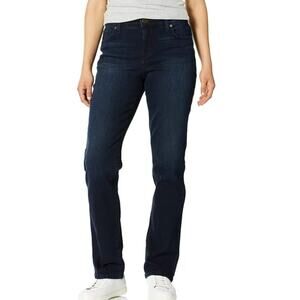 Bandolino Mandie Tall Straight Leg Jeans High Rise Blue Denim 10T